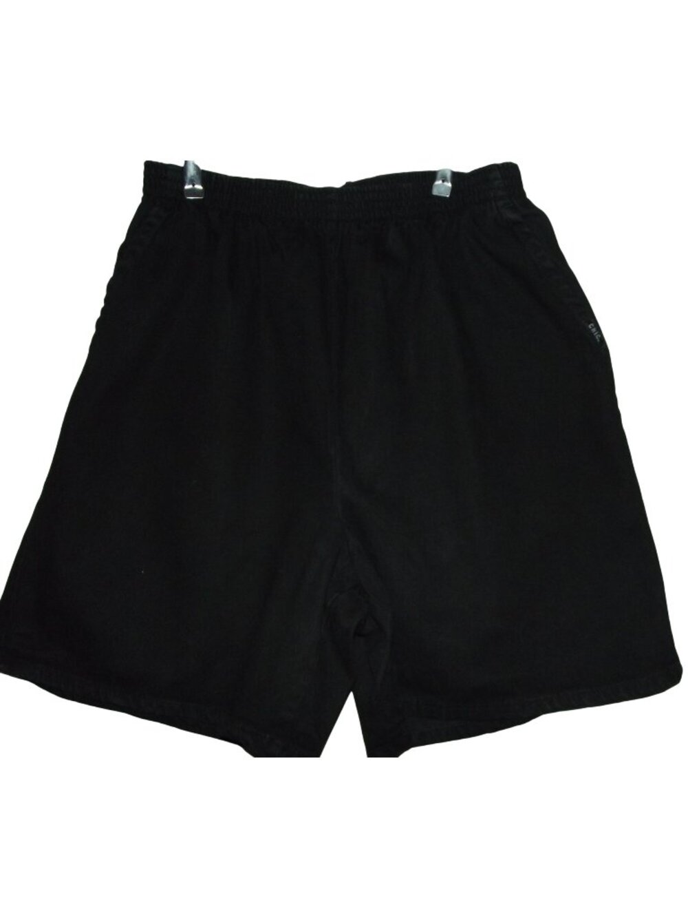 Chic  Shorts Womens 20 x 6.5" Black denim Jean high rise Pull-On elastic waist